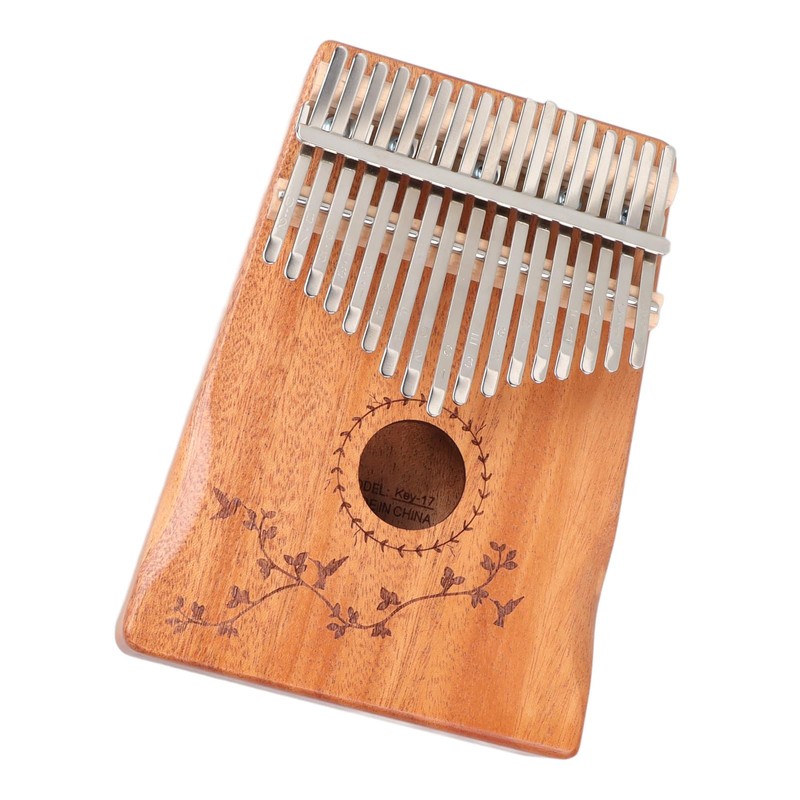 17 Keys Thumb Piano Portable Kalimba Hollow Board Mahogany Wood