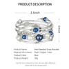 Pulsera de cuentas para mujer, pulsera de plata para mujer,