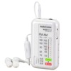 Ohm Electric AudioComm Radio with Sound Collector, White, RAD-PB01S-W 03-0962