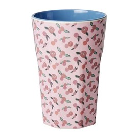 Rice Melamine Cup 100% Melamine A Rose is A Rose Print Tall