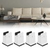 lyrlody Raised Bed Blocks, 4pcs Adjustable Furniture Risers with Screw