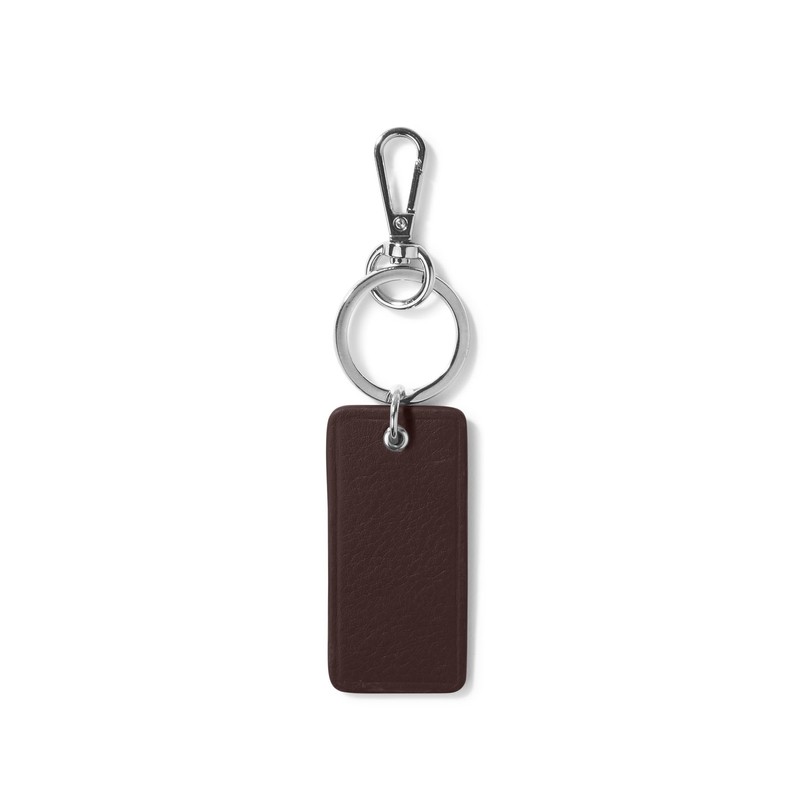 Leatherology Brown Rectangle Keychain