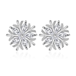 Crafted with 925 silverAnd zircon, these Christmas earrings offer a long-lasting shine. Adding a touch of fashion to the holiday themed design, making them a standout accessory for the festive season