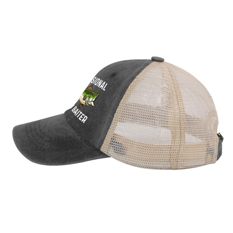 Professional Master Baiter Trucker Hat Men Funny Mesh Baseball Cap