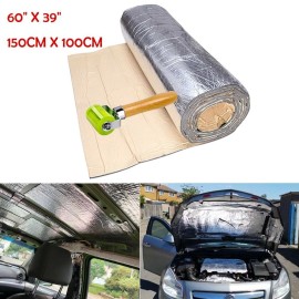 Dreamizer Car Thermal Sound Deadening Heat Shield Insulation Road Noise Ruduce Mat 60x 39"