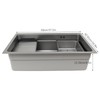 JAYGOVAN Kitchen Sink, 304 Stainless Steel Drop-In/Undermount Sinks, Top Mount