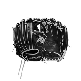 Wilson 2024 A1000 H75 11.75” Infield Fastpitch Softball Glove - Black/Silver, Right Hand Throw