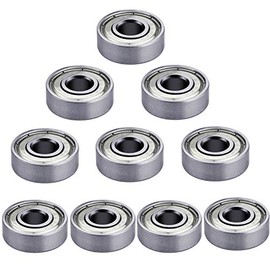 S SIENOC 10 x 624zz Ball Bearings Miniature Deep Groove Ball Bearing 4 x 13 x 5 mm Bearing Steel Speed (624zz, 10)