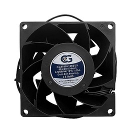 Coolerguys 80x80x38mm 12 VDC 3Pin High Speed Fan CG8038H12B2-3Y