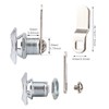 Jiakalamo 2 Pack Thumb Operated Offset Cam Lock, RV Compartment