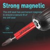 Richcat 10PCS Strong Magnetic Extension Socket Drill Bit Holder 1/4"