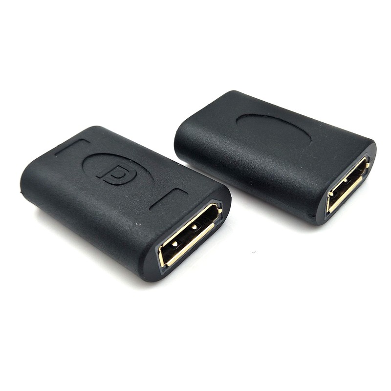 Poyiccot Displayport to Displayport Coupler, 2Pack DisplayPort (DP) Female to