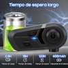 Casco de Motocicleta con Cancelación de Ruido, Auriculares con Asistente