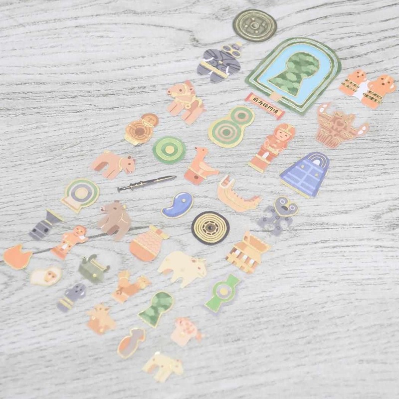 Kamio Japan Sticker Nihonshiru Kyoku Shrines and Temples 225357