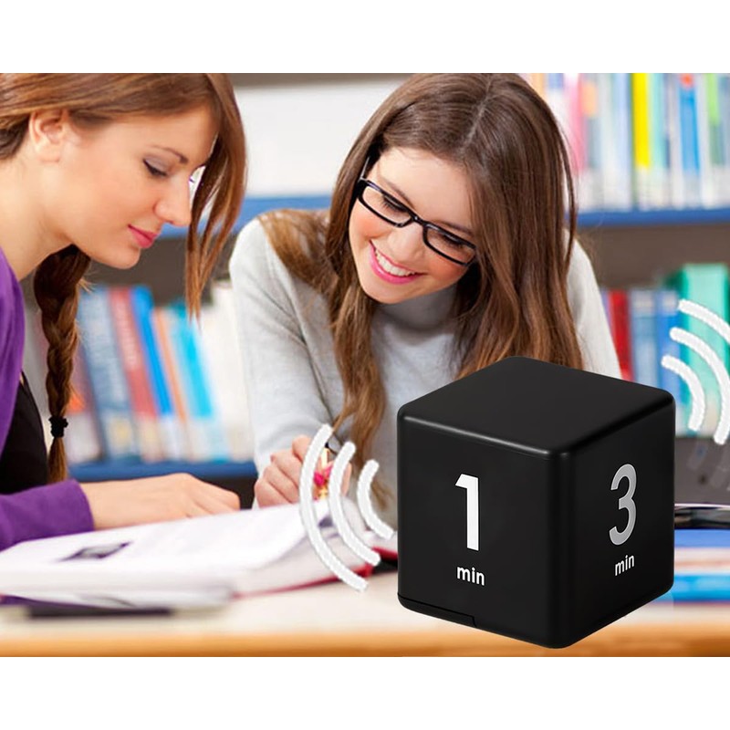 Mobxpar Digitaler Cube Timer, Zeitwürfel, Stoppuhr, Kinder-Timer, Übungs-Timer, Workout-Timer und