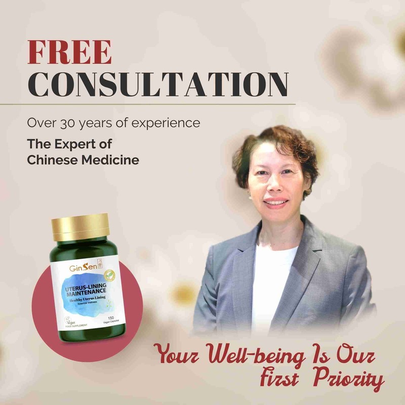 GinSen Uterus-Lining Maintenance,Support Optimal Uterus Thickness, Reproductive Function, 150 Capsules,