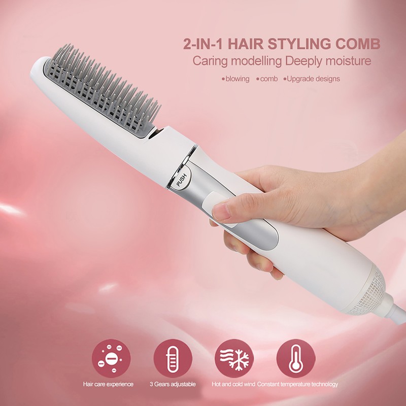 2-In-1 Hair Dryer Comb Multifunctional Professional Electric Household Hair Dryer