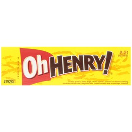 HERSHEY'S Oh Henry! Chocolatey Candy Bars,, 24Count ()