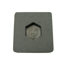 1 oz Gold Hexagon High Density Graphite Mold 1/2 oz Silver Bar Ingot Copper