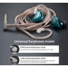 QZXYHYN 2Pin 0.75MM Oxygen-Free Copper Transparent Earphone Replacement Cable in-Ear