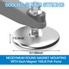 600 pounds Magnetic roof Mount for starlink,Strong Neodyminum Round Magnet