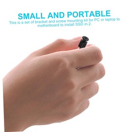 Mikinona 10 PCS SSD Mounting Screws Black Head Replacement for Motherboard Professional Fasteners for Laptops Convenient and Practical Design