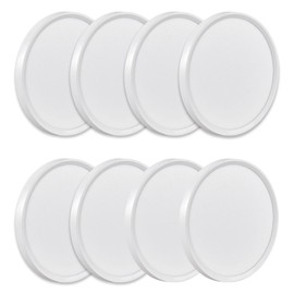 8PK 9 Inch LED Flush Mount Ceiling Light, 18W, 1860LM, 3000K/4000K/6000K CCT Selectable, Round Flat Panel Light Low Profile Ceiling Light Fixtures for Hallway, Kitchen, Bedroom, Laundry Room