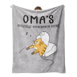 Juratar Geschenke für Oma, Personalisierte Decke Oma Geschenke, Superweiche Decke aus Flanell Geschenke für Oma, Oma Geburtstagsgeschenk 62 * 52 Zoll