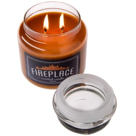 Fireplace Scented Jar Candle (15 oz)