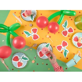 Set of 20 Napkins Red Cherries Table Decoration Spring Party Birthday Summer Party Valentine's Day Party Napkins Cherry