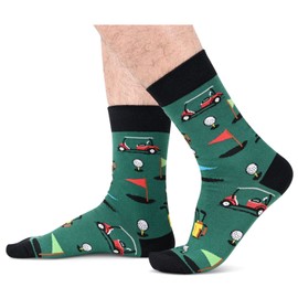 HAPPYPOP Golf Gifts For Men - Cool Gifts For Golfers Men, Novelty Golf Socks For Men, Golfing Socks Golf Socks For Men