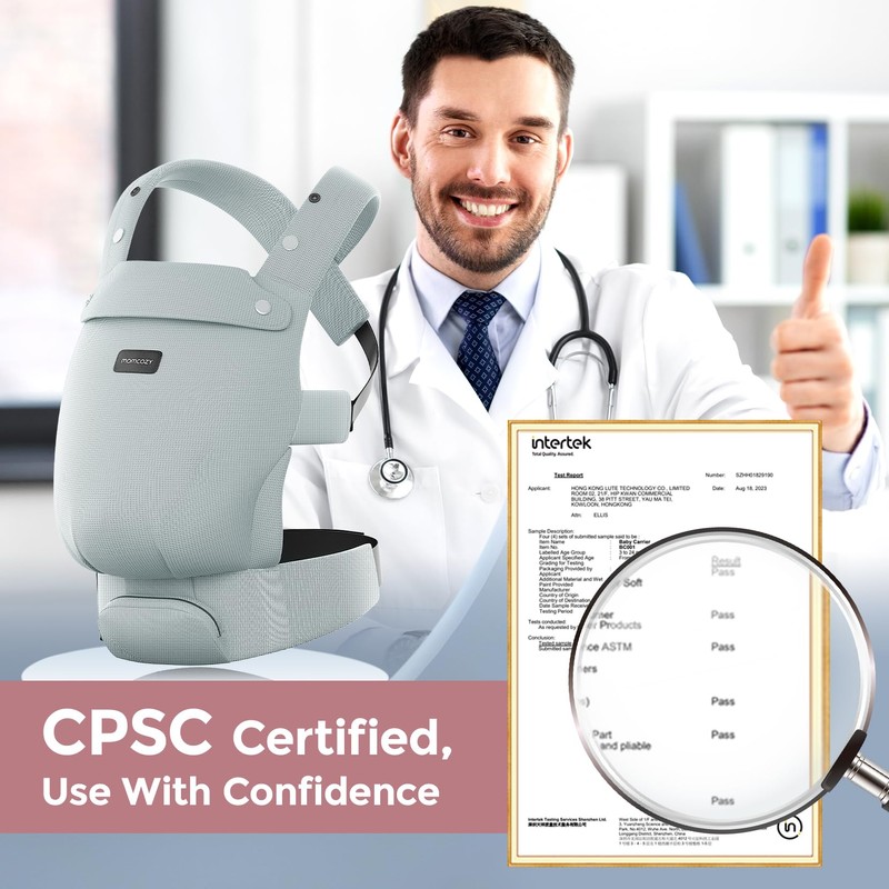 Momcozy Newborn Baby Carrier - Ergonomic, Cozy and Lightweight Carrier