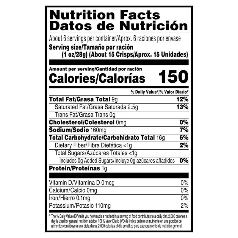 Pringles Potato Crisps, Sour Cream & Onion, 5.57 oz Kosher