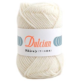 DARUMA 5800 Darshan Wool Coarse Thick Yarn, Col.101, White, 1.4 oz (40 g), Approx. 26.5 ft (75 m)