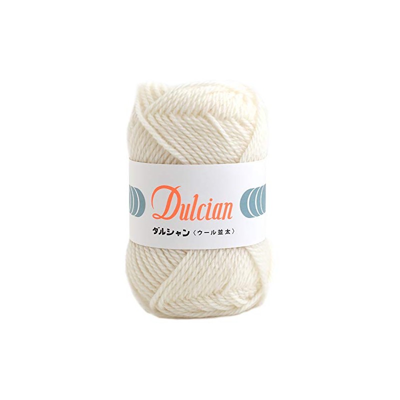 DARUMA 5800 Darshan Wool Coarse Thick Yarn, Col.101, White, 1.4