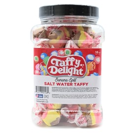 Taffy Delight Salt Water Taffy (16oz, Banana Split)
