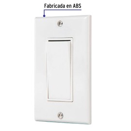 Volteck PA-APSE-ECLP Placa armada con interruptor escalera Classic, pack of/paquete de 1