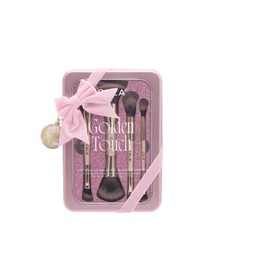 Kit 4 Brochas Golden Touch Cala brochas dobles para maquillaje  1 Sombra HD IVY                                                                       