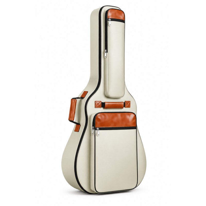 Padded Acoustic Guitar Gig Bag, Water-Resistant Oxford Carry Case with
