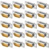 Willwewon 20Pcs DB9 Male RS232 D-sub Serial Solder Connector, Gold