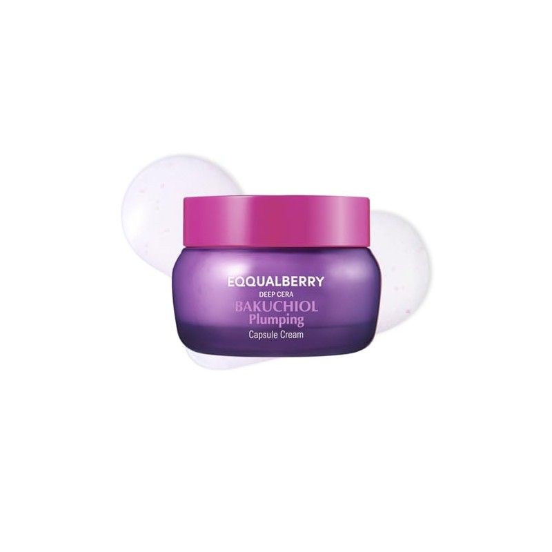 EQQUALBERRY Crema Facial Bakuchiol Colágeno y Péptidos 50 ml
