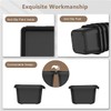 【Upgraded to 6 Size】A-LUGEI Tool Box Organizer,【Fits 100+ Tools】 Black