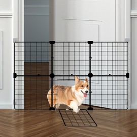 Szjinbao Pet Safety Gate Freely Assembled Pet Stairgate - Easy-to-Install Design with Durable Steel Construction - Fits Openings from 27.5in to 41.5in- Ideal for Dogs and Cats
