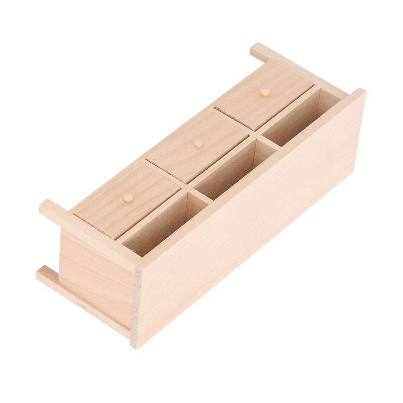 Miniature TV Cabinet Simulation Drawers Design Decorative Wooden Furniture Model