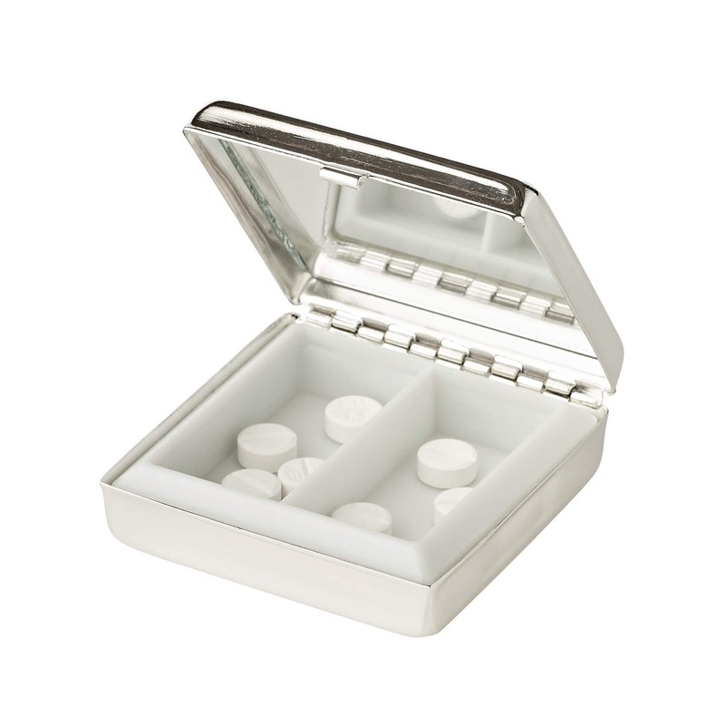 EDZARD Elegante scatola per pillole Lydia (5 x 5 cm)