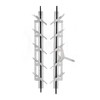 Brixwell JS18 Jalousie Strip Hardware 18" Length 5 Blades Aluminum