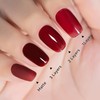 YTD Likomey Nude Gel Nail Polish,Berry Red 15ml Translucent Neutral