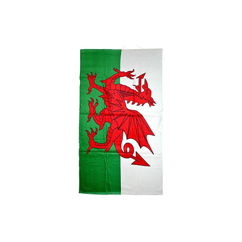 [Welsh Flag Towel] NEW CYMRU WALES WELSH DRAGON BEACH BATHROOM