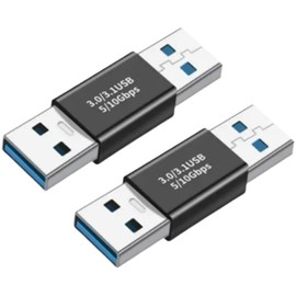CNCTWO USB Adapter USB(A) 3.0 Extension Connection (USB(A)(Male/Male)-Connect-2 Pieces