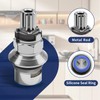 Nereusfwater 2 Pack Ceramic Disc Cartridge Replacement,12-Point Broach Design, Compatible